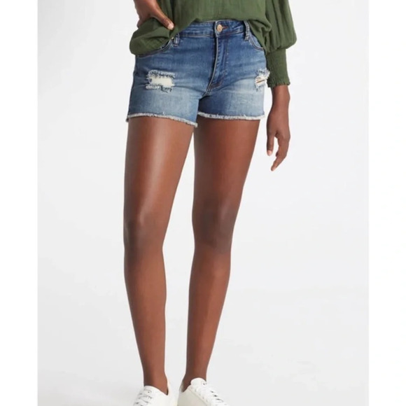 NWT STS Blue Aubrey Jean Denim Shorts 10” High Rise 26 - Picture 1 of 9